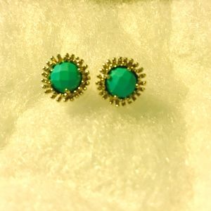 Kendra Scott 'Carly' Stud Turquoise/Gold Earrings